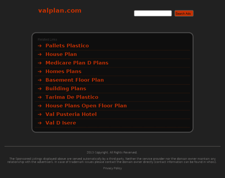Valplan.com thumbnail