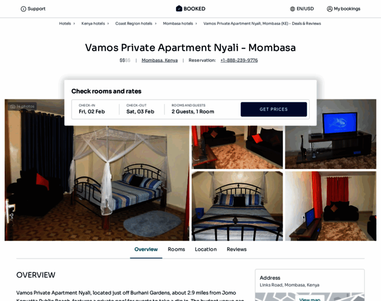 Vamos-private-apartment-nyali-mombasa.booked.net thumbnail