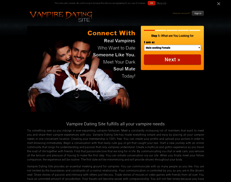 Vampiredatingsite.com thumbnail