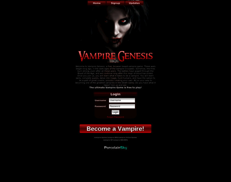 Vampiregenesis.com thumbnail