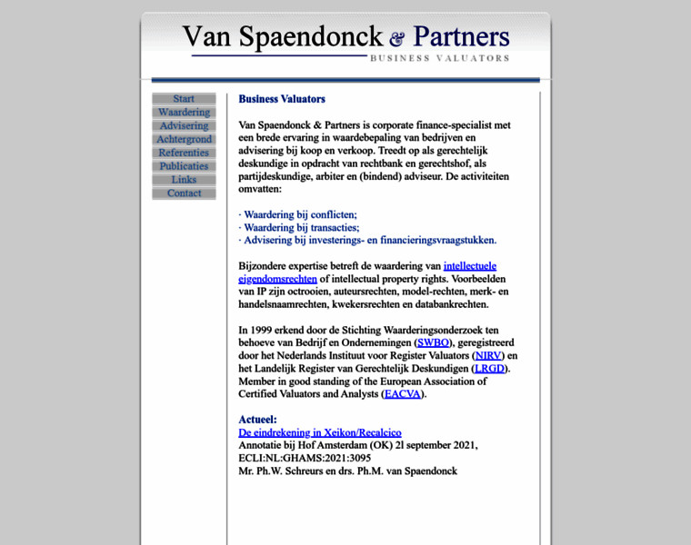 Van-spaendonck.com thumbnail