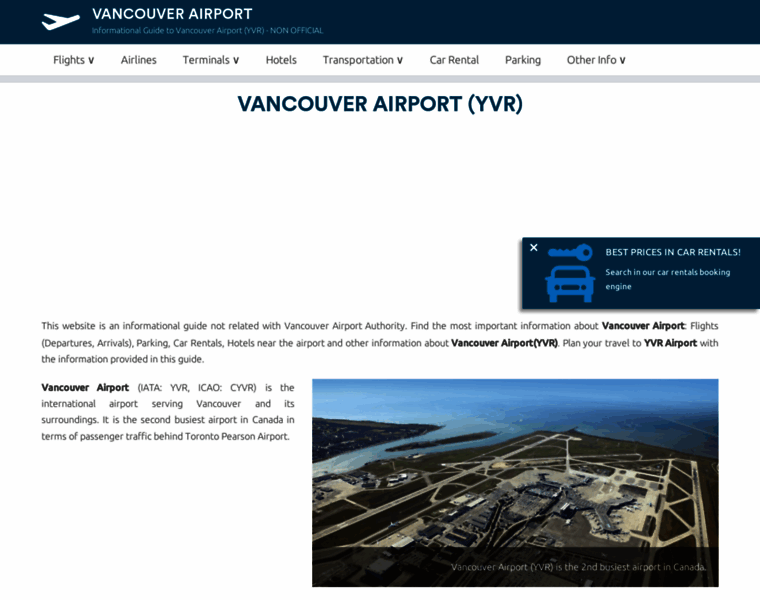 Vancouver-airport.com thumbnail