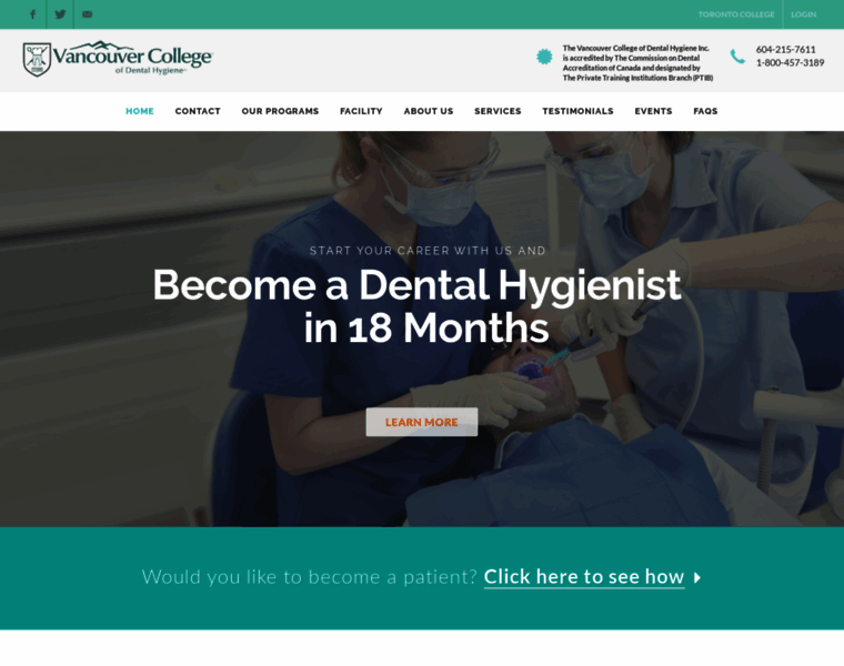 Vancouver-college-dental.org thumbnail