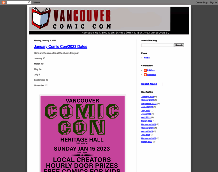 Vancouvercomiccon.com thumbnail