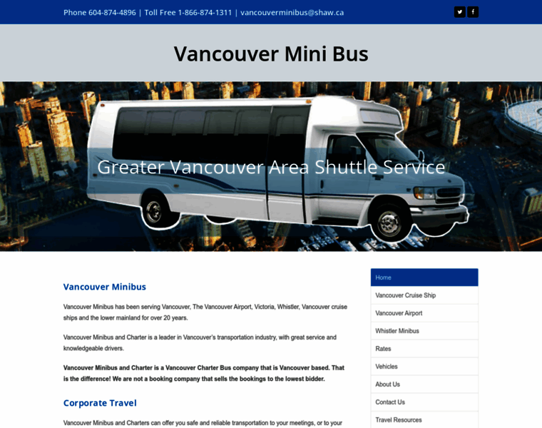 Vancouverminibus.ca thumbnail