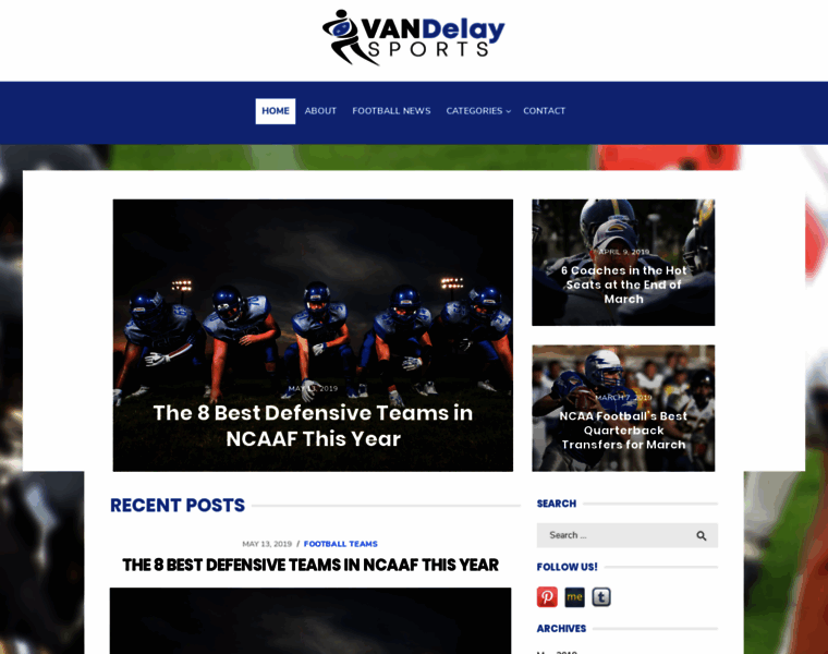 Vandelaysports.com thumbnail