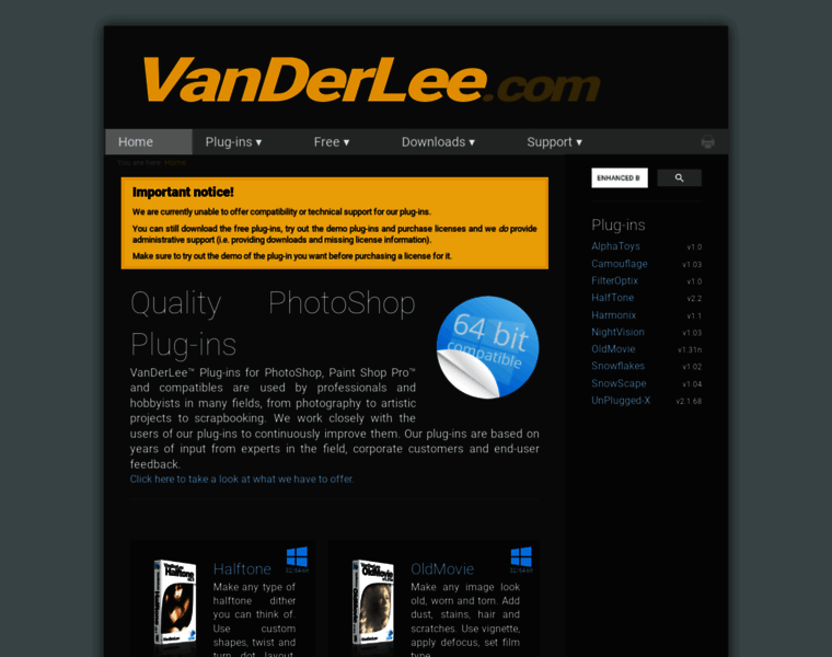 Vanderlee.com thumbnail