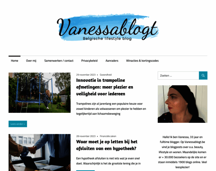 Vanessablogt.be thumbnail