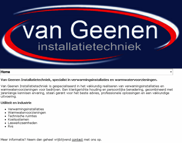 Vangeenen-installatietechniek.nl thumbnail