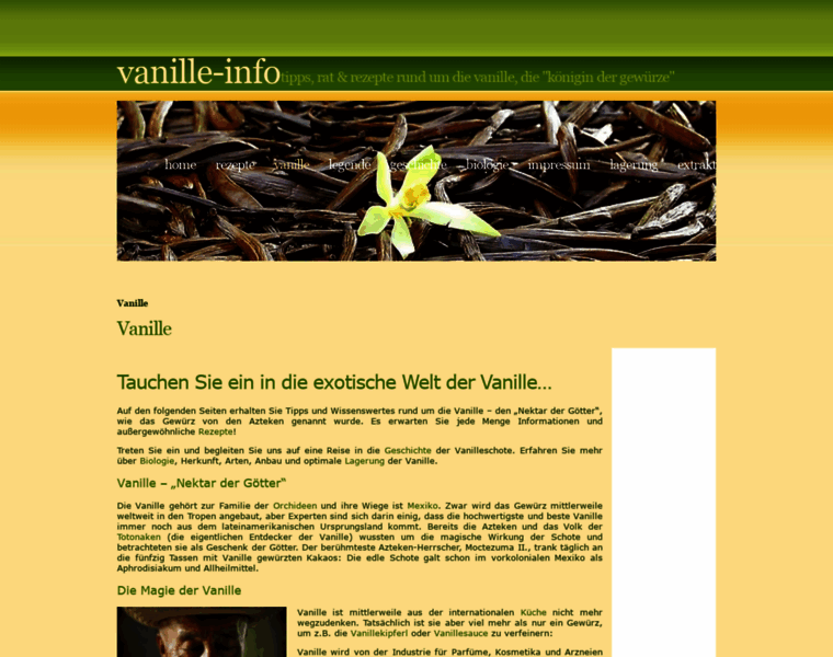 Vanille-info.de thumbnail