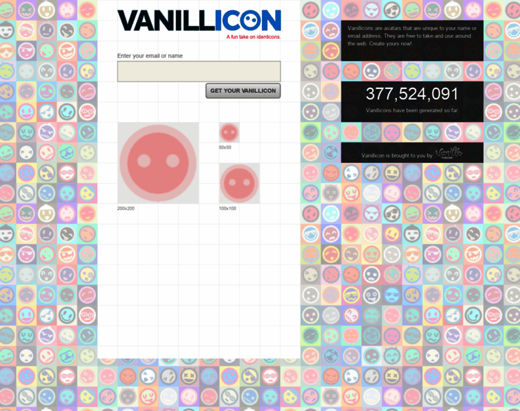 Vanillicon.com thumbnail