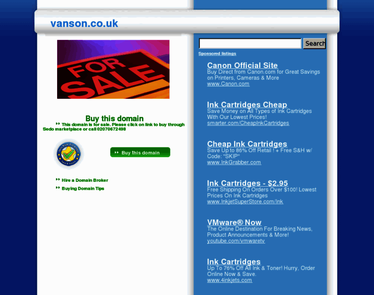 Vanson.co.uk thumbnail