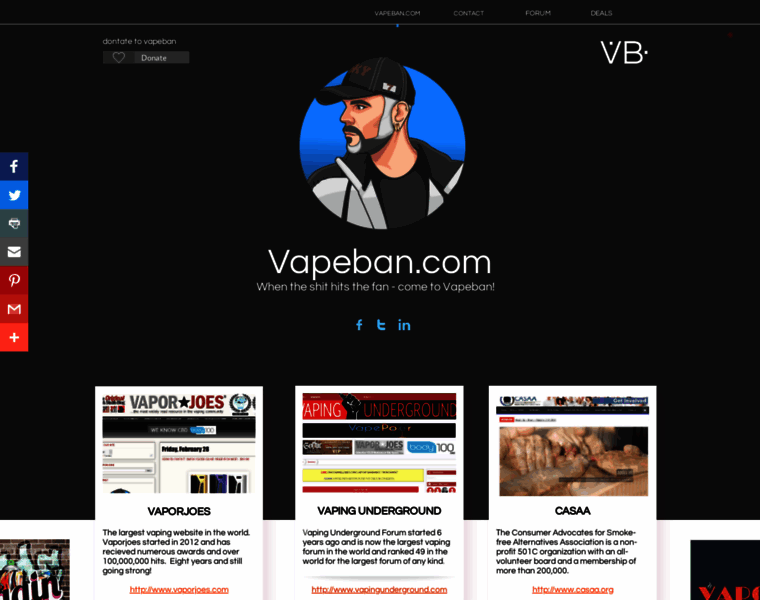 Vapeban.com thumbnail