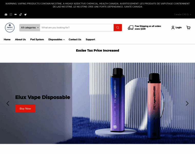 Vapecart.ca thumbnail Vapecart.ca thumbnail