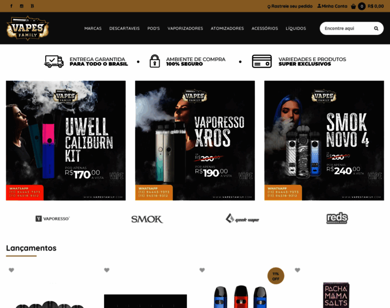 Vapesfamily.com thumbnail
