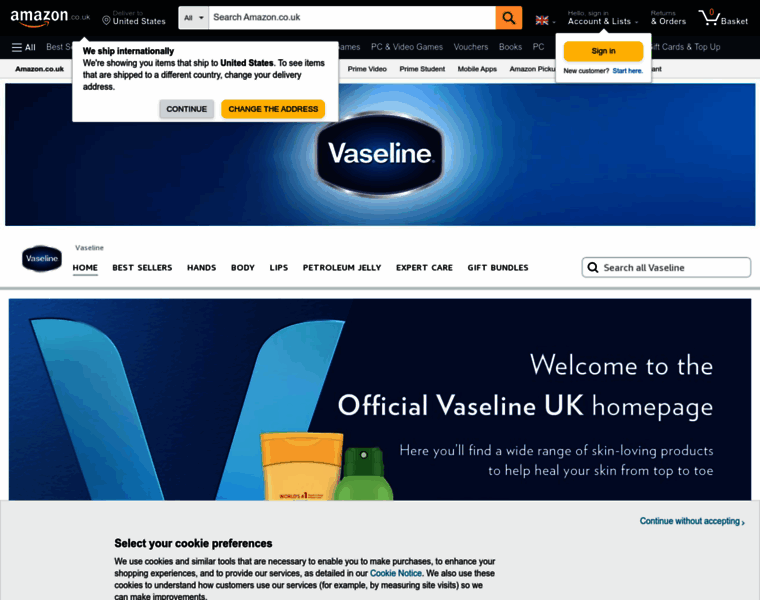 Vaseline.co.uk thumbnail