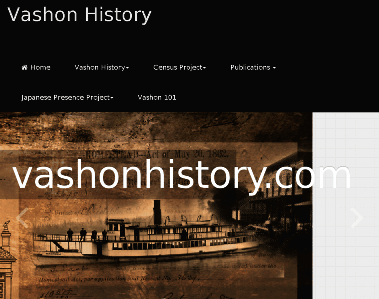 Vashonhistory.com thumbnail