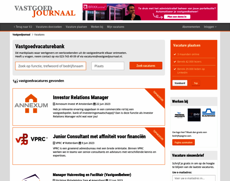 Vastgoedvacaturebank.nl thumbnail