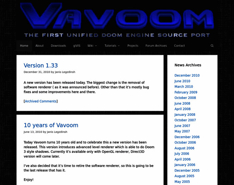 Vavoom-engine.com thumbnail