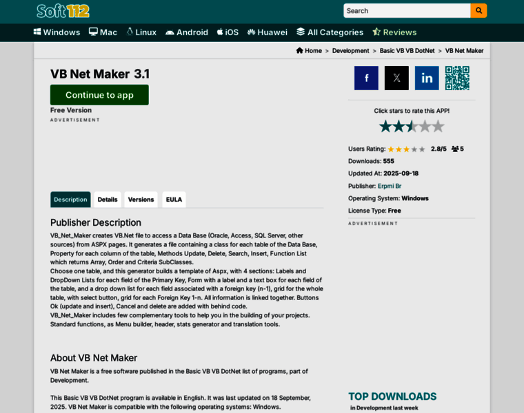 Vb-net-maker.soft112.com thumbnail