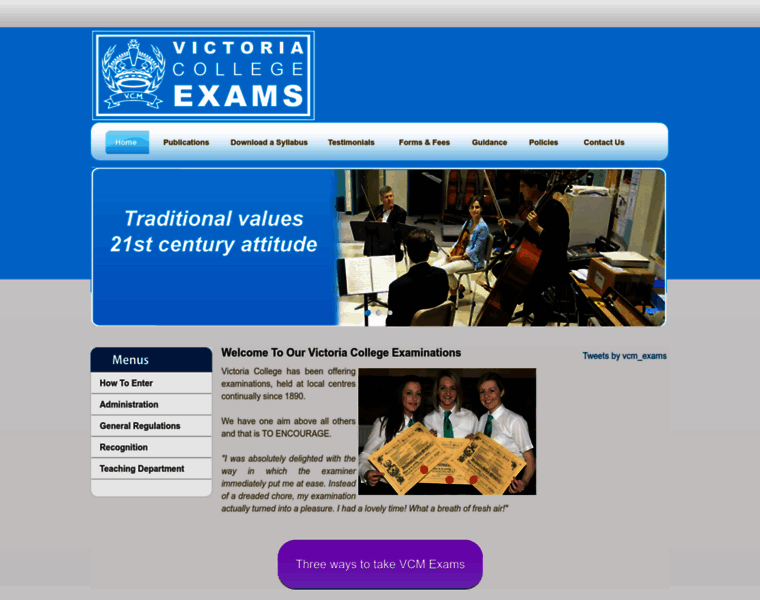 Vcmexams.co.uk thumbnail