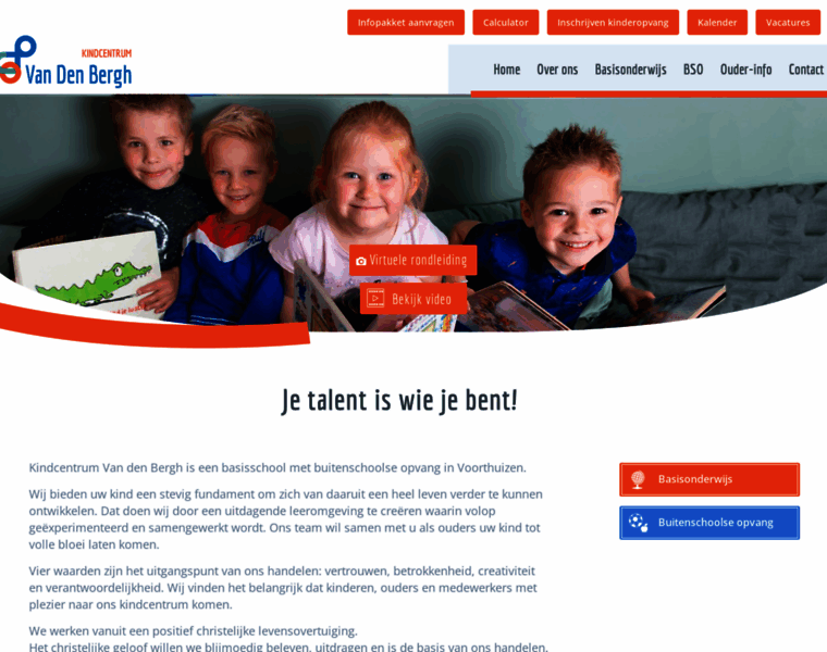 Vdberghschool.nl thumbnail