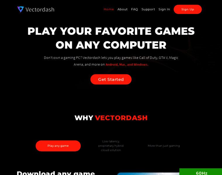 Vectordash.com thumbnail