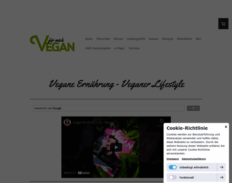 Vegan-fuer-mich.de thumbnail