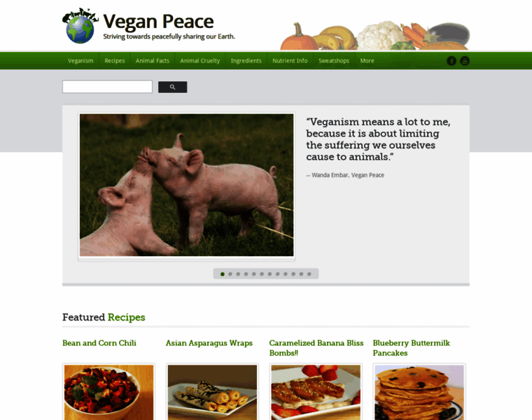 Veganpeace.com thumbnail