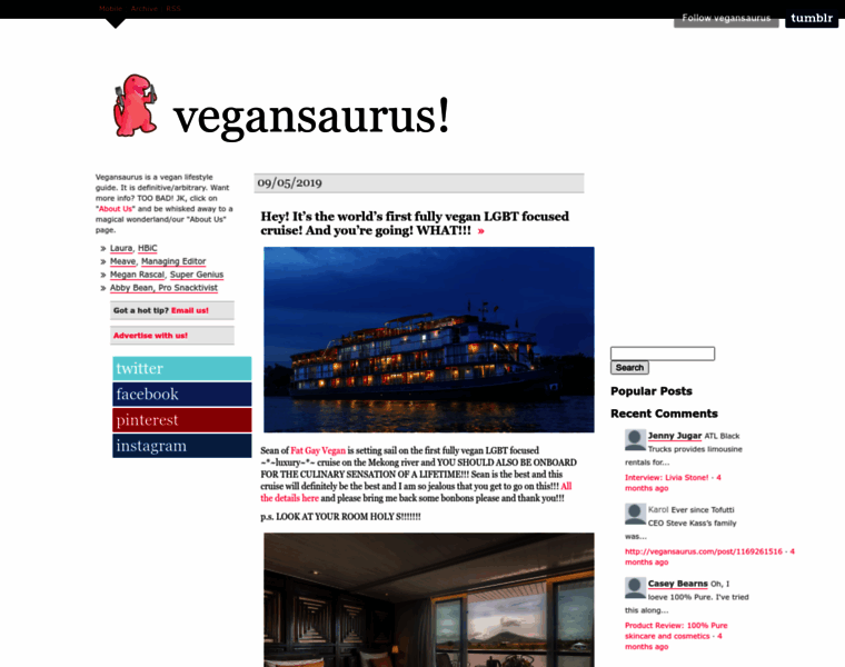 Vegansaurus.com thumbnail