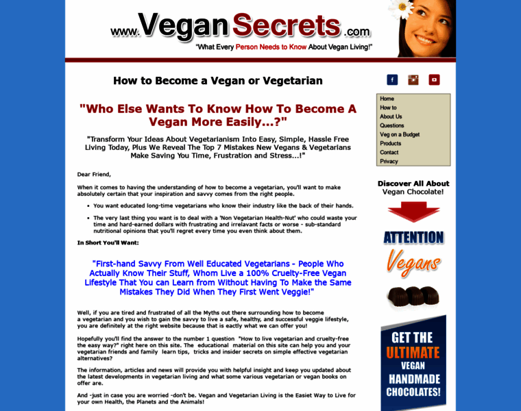 Vegansecrets.com thumbnail