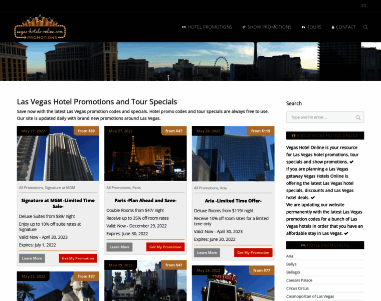 Vegas-hotels-online.com thumbnail