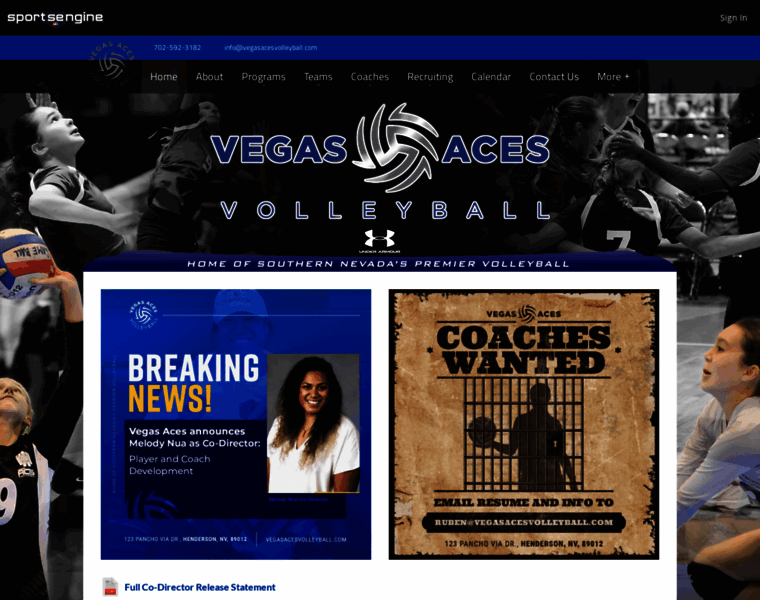 Vegasacesvolleyball.com thumbnail