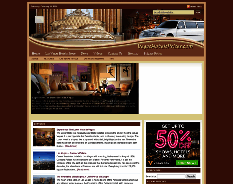 Vegashotelsprices.com thumbnail