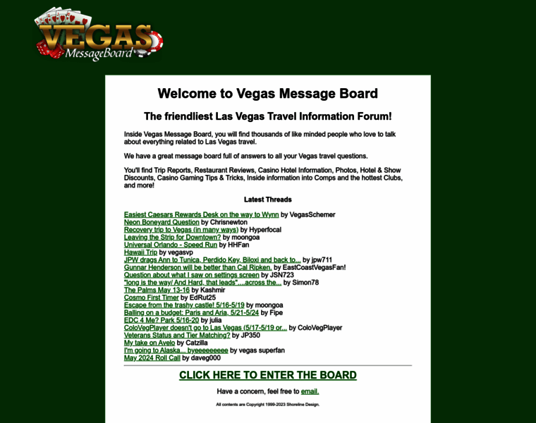 Vegasmessageboard.com thumbnail