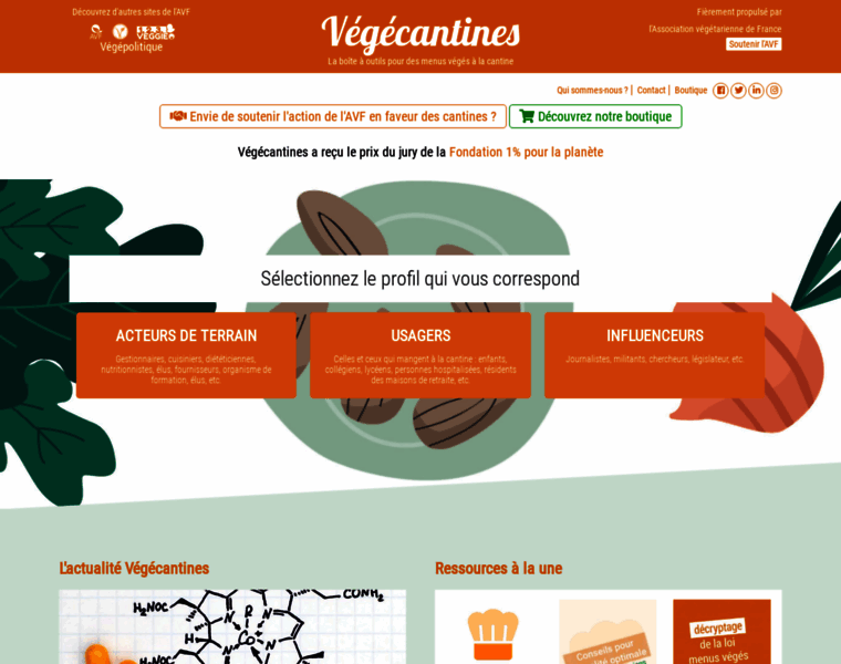 Vegecantines.fr thumbnail