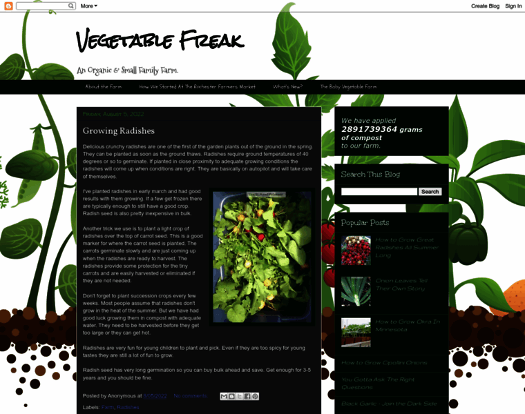Vegetablefreak.com thumbnail