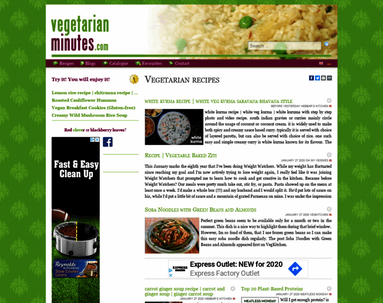 Vegetarian-minutes.com thumbnail