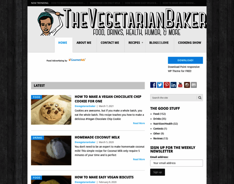 Vegetarianbaker.com thumbnail
