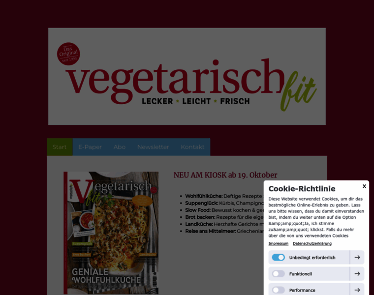 Vegetarischfit.de thumbnail