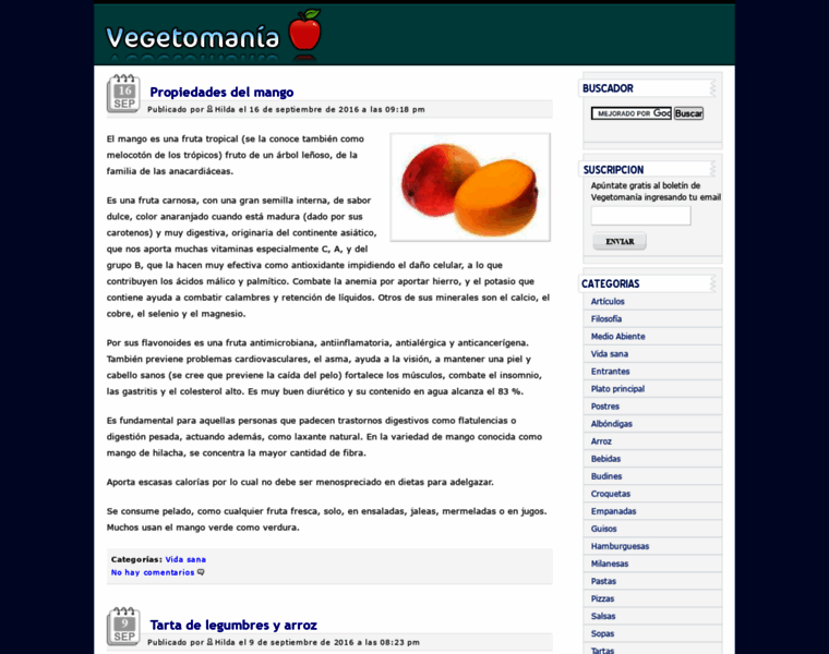 Vegetomania.com thumbnail