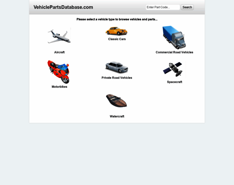 Vehiclepartsdatabase.com thumbnail