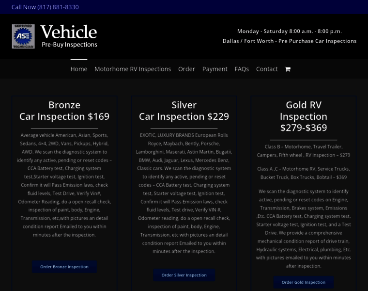 Vehicleprebuyinspectionservice.com thumbnail