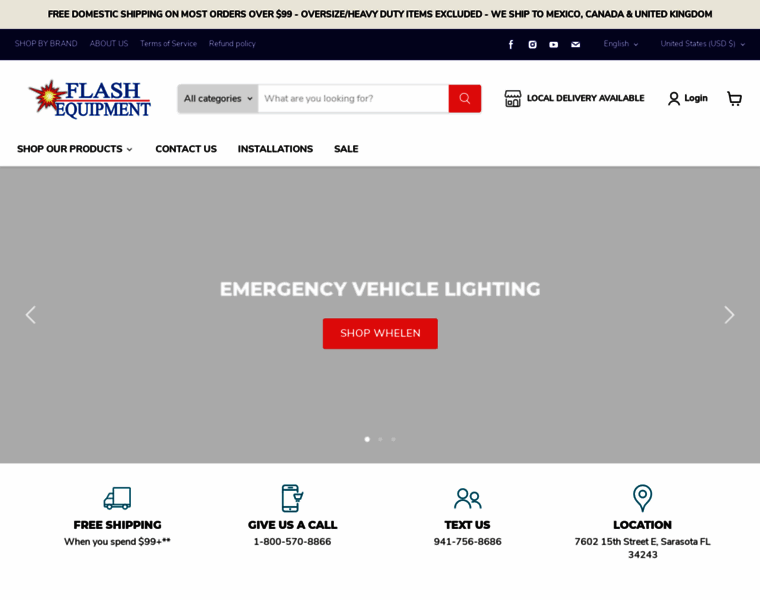 Vehiclewarninglights.flashequipment.com thumbnail