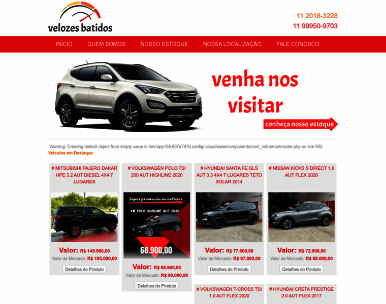 Velozesbatidos.com.br thumbnail