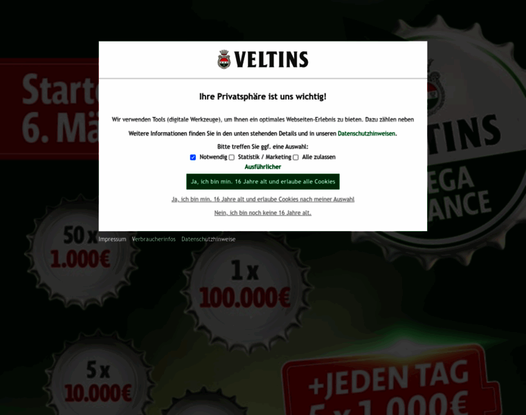 Veltins-brausparen.de thumbnail Veltins-brausparen.de thumbnail
