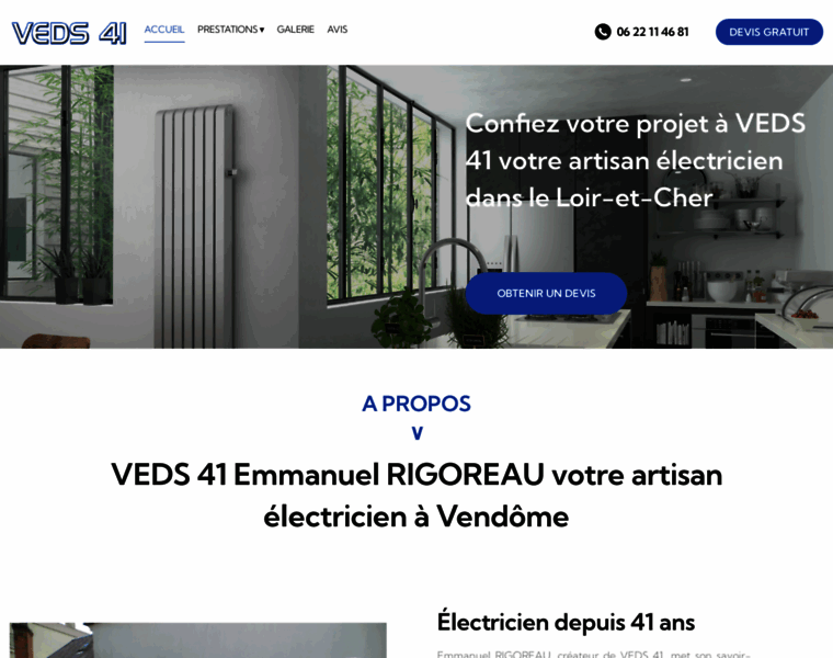 Vendome-electricite.fr thumbnail
