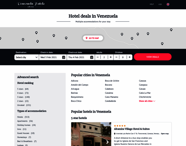 Venezuela-hotels.net thumbnail