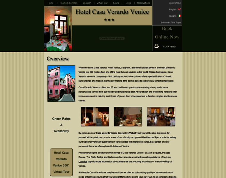 Venicehotelcasaverardo.com thumbnail
