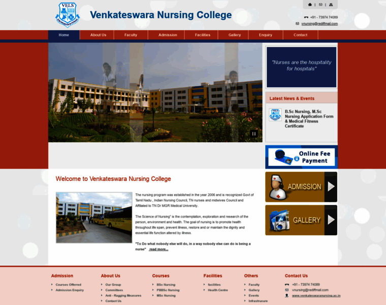 Venkateswaranursing.ac.in thumbnail